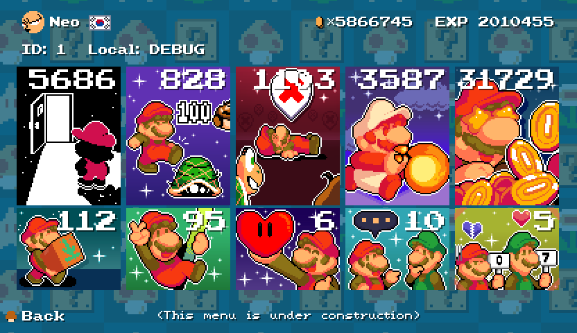 SFMB Profile menu showing account information and statistics