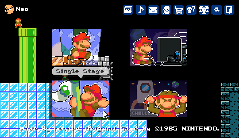 Single Stage selected on the SFMB main menu